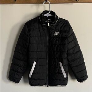 Nike Kids Black and White Puffer Jacket